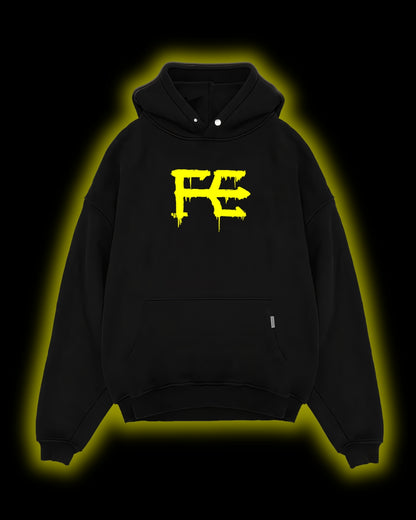 CULT GRAFFITI YELLOW DRIP HOODIE