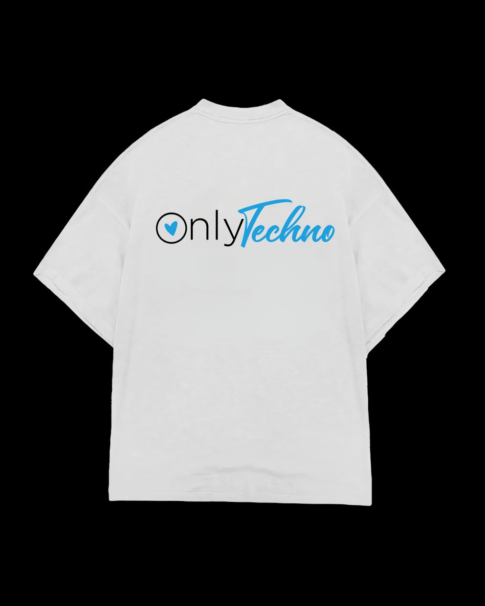 WHITE ONLY TECHNO TEE