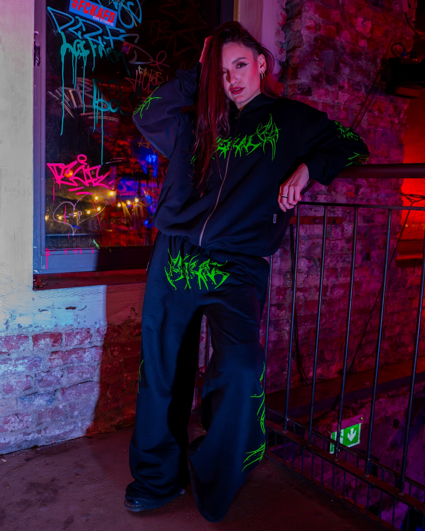 ROGUE ZIP HOODIE NEON GREEN